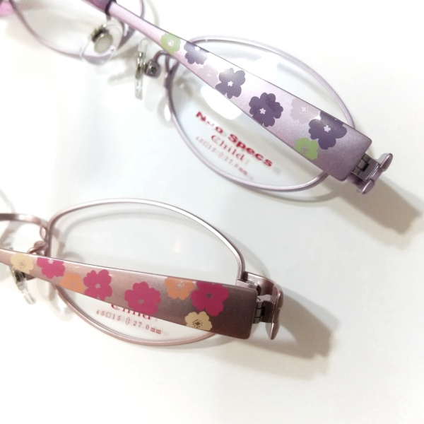 こどもメガネアンファン 新柄！│定番ネオスペックスにフラワー