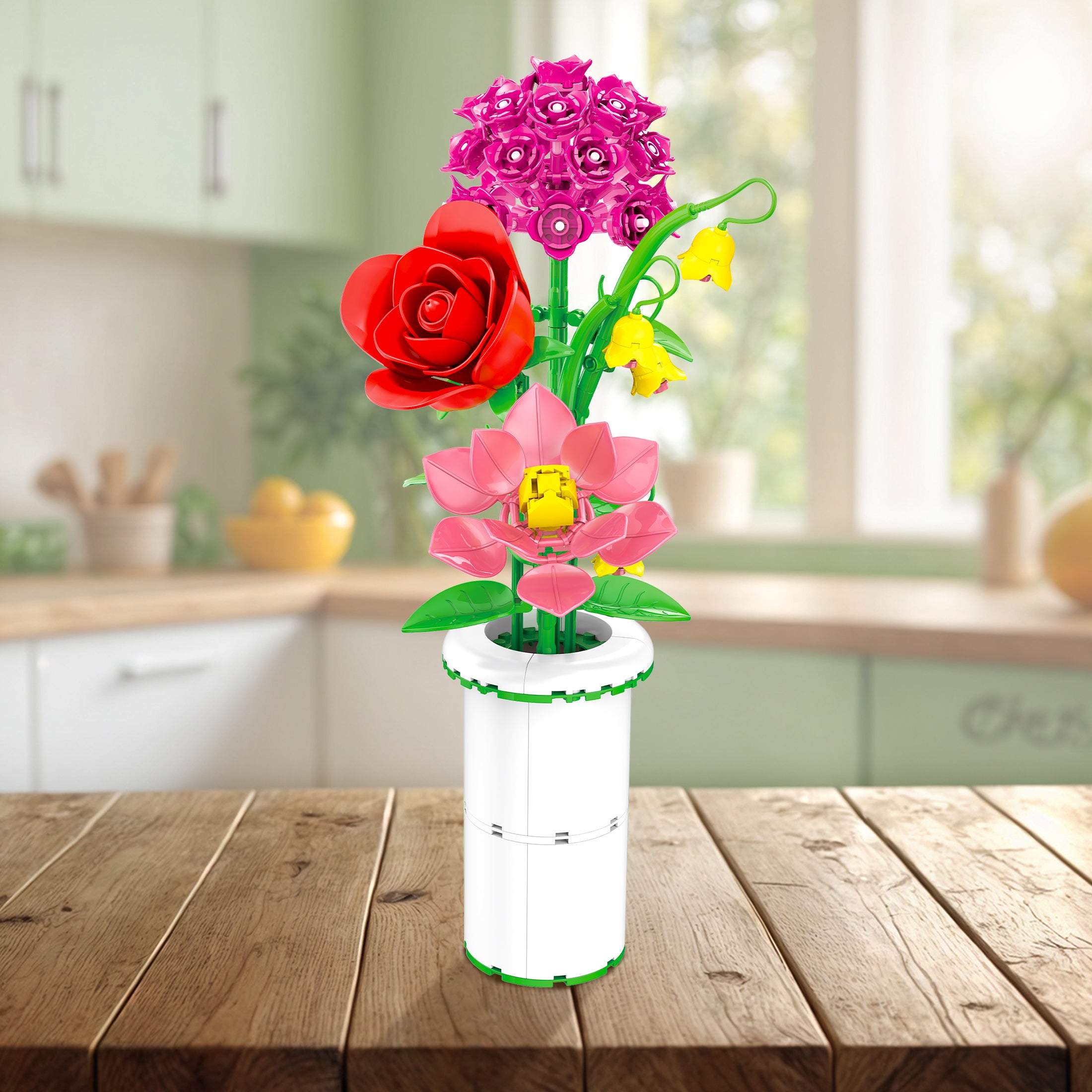 Bricktanicals Radiant Bouquet & Vase Building Set – Brickcraft
