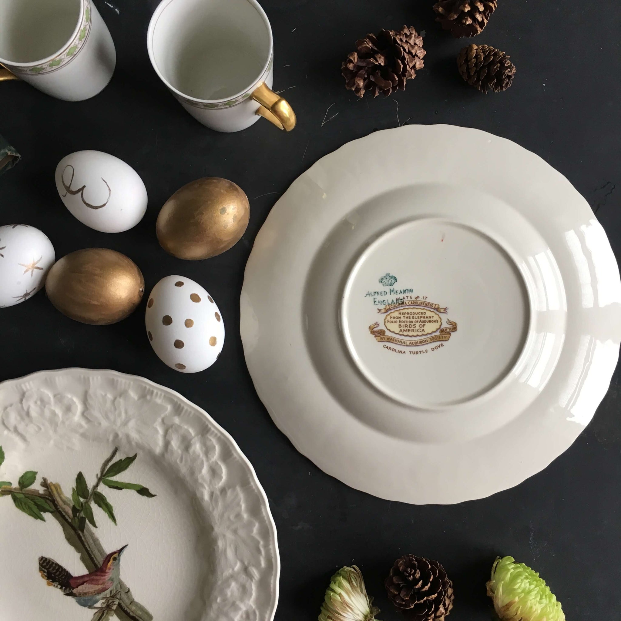 アメリカのオーデュボン鳥からヴィンテージアルフレッドミーキン正方形