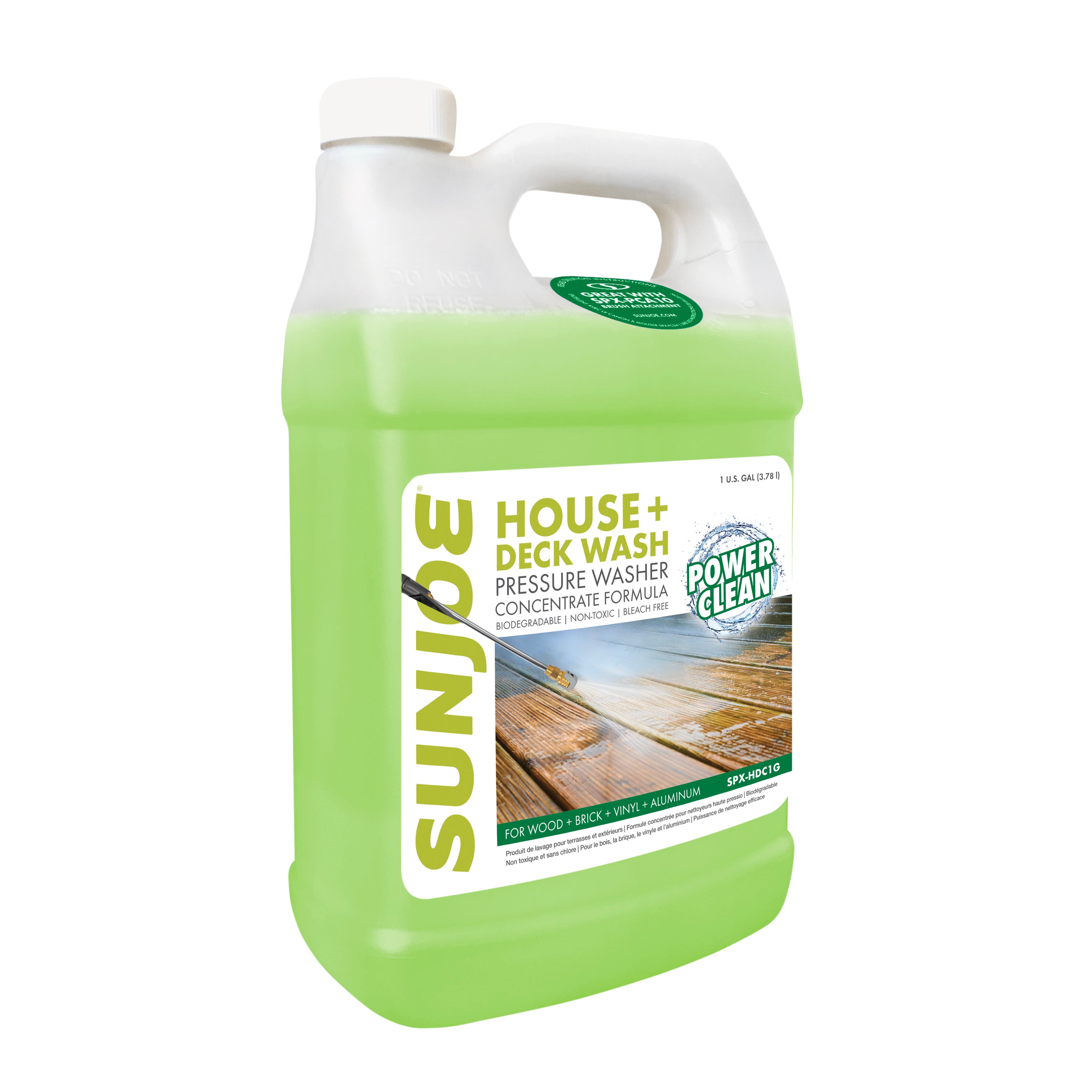 Sun Joe House + Deck Pressure Washer Rated Concentrated Cleaner