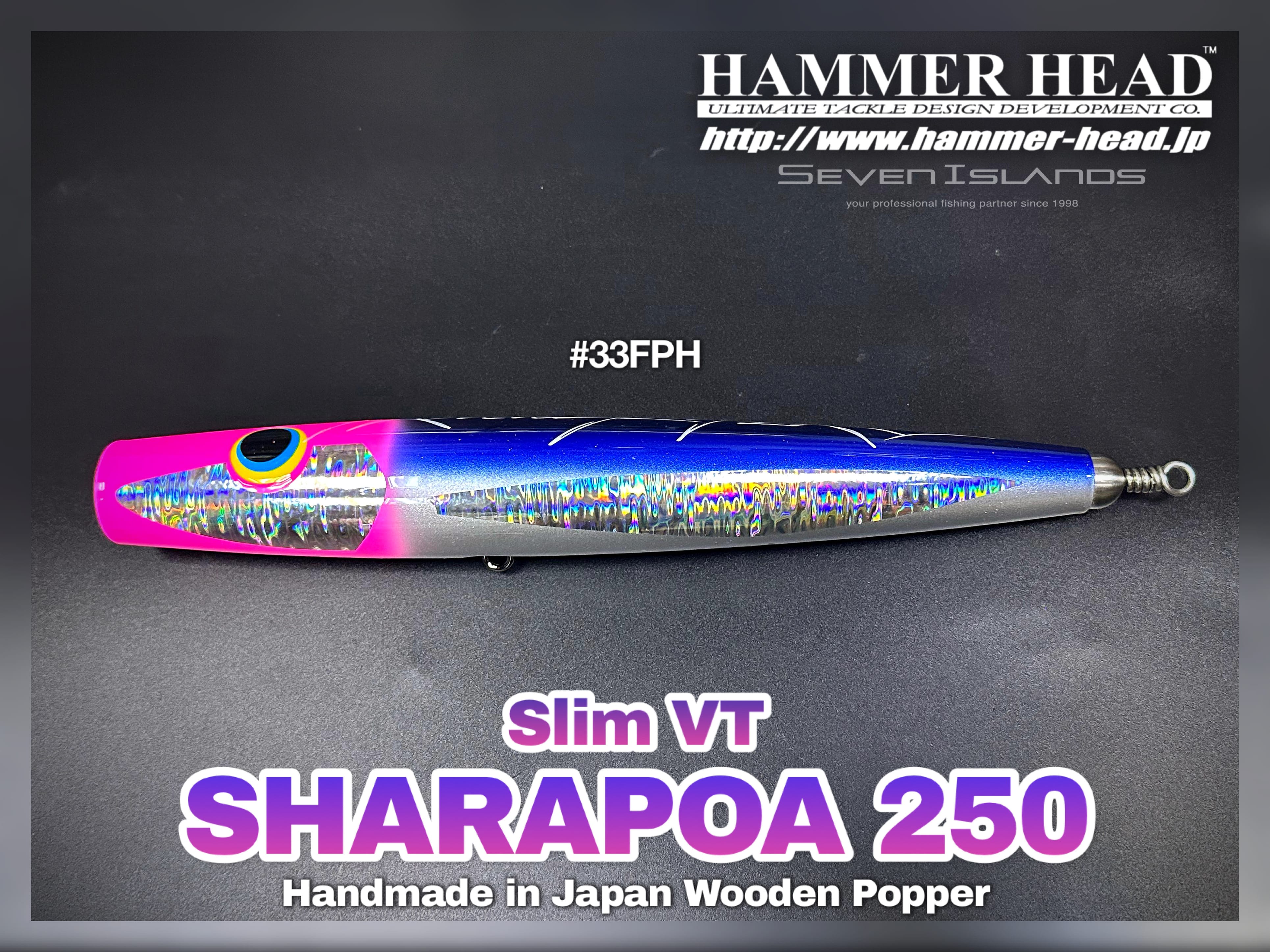 HAMMER-HEAD Sharapoa 250 Slim VT Wooden Popper