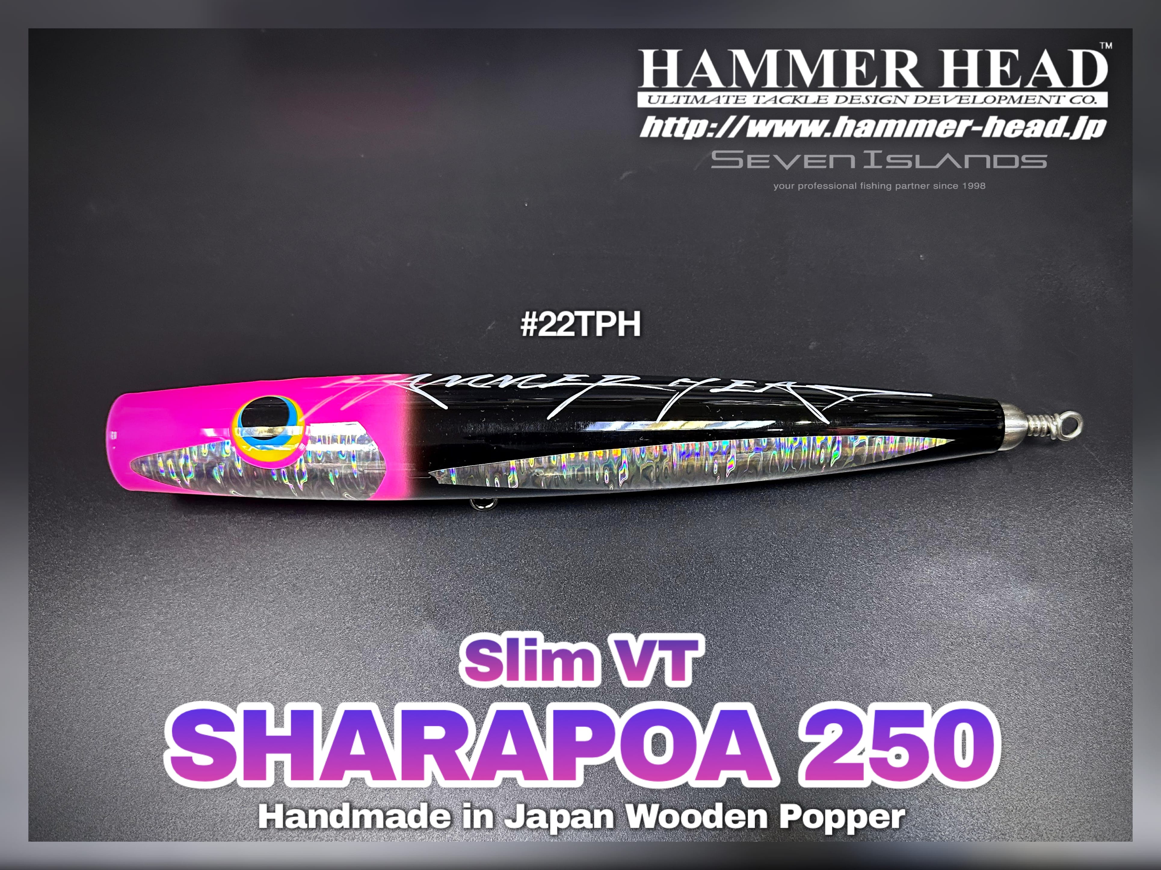 HAMMER-HEAD Sharapoa 250 Slim VT Wooden Popper