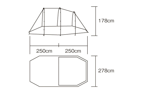 NE1228 アーチ2ルームテント｜NORTH EAGLE公式通販サイト Shoppiness