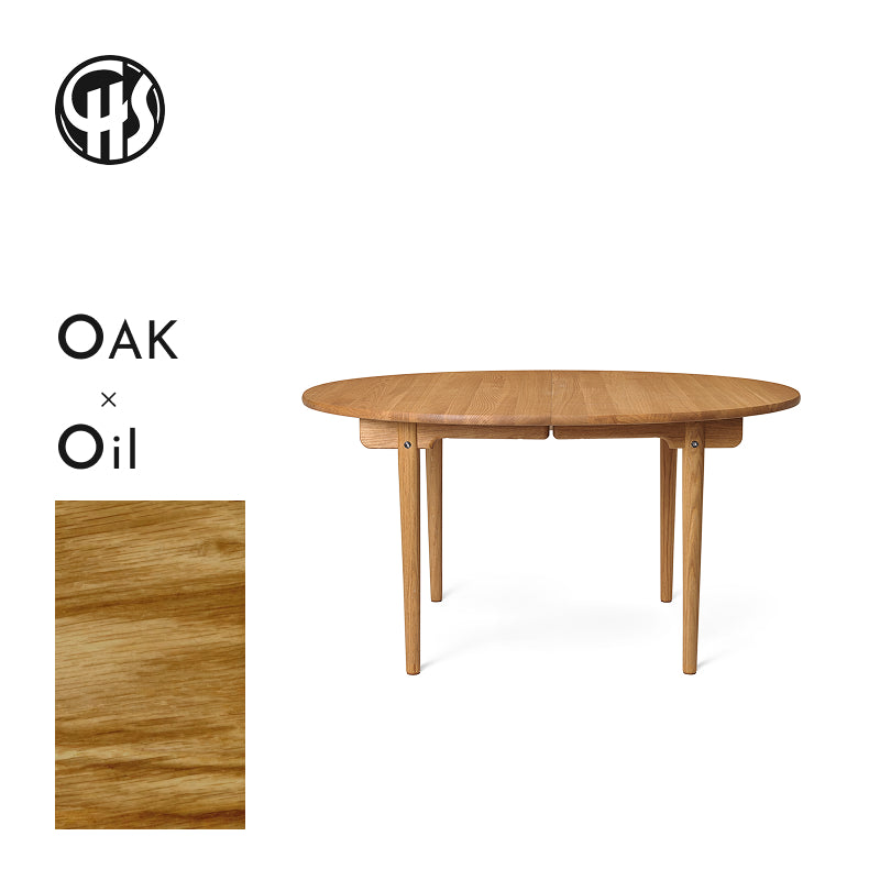 CH337 Dining Table オーク材/オイル仕上げ W1400mm - YAMAGIWA