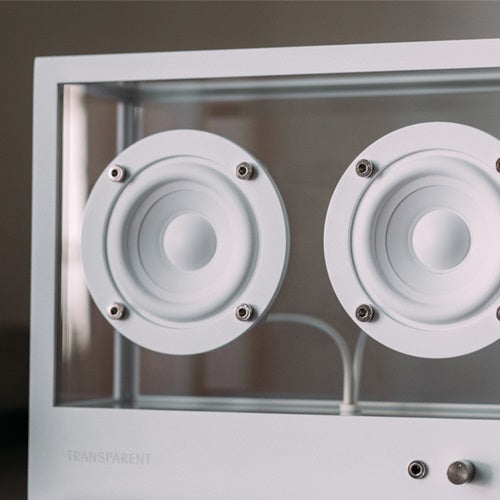TRANSPARENT SPEAKER SMALL ホワイト W268×H203mm - YAMAGIWA OnlineStore
