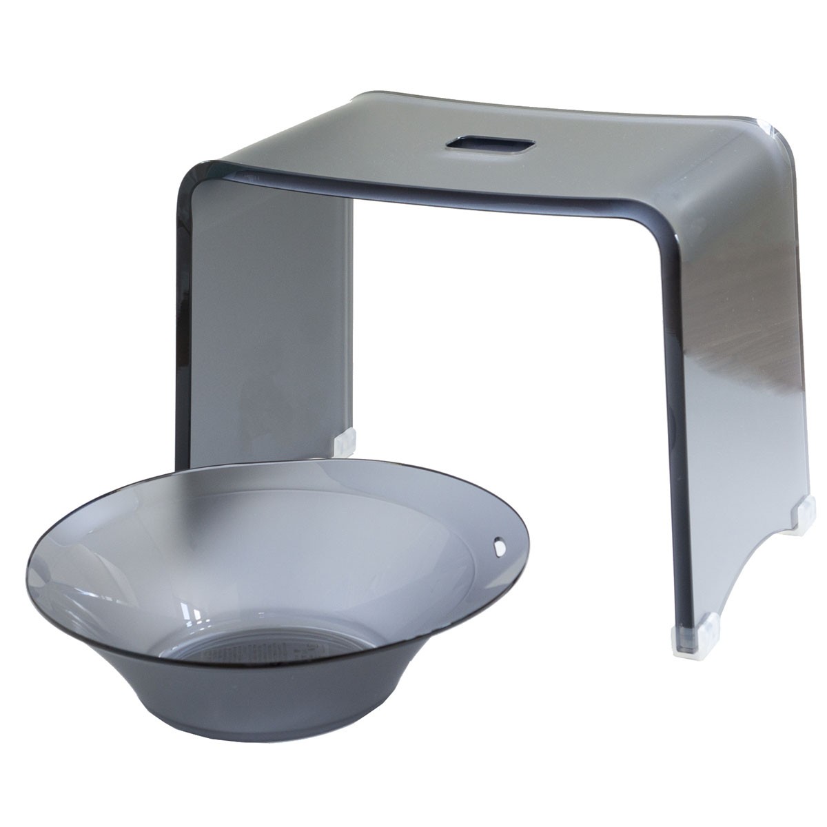 オカ 風呂椅子 洗面器 セット 福袋 バスチェア アクリル Dナチュレ