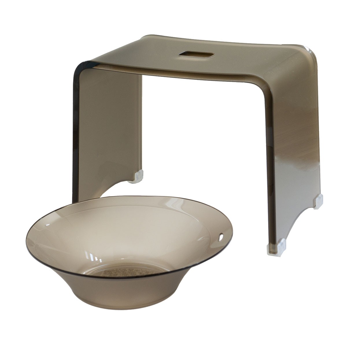 オカ 風呂椅子 洗面器 セット 福袋 バスチェア アクリル Dナチュレ