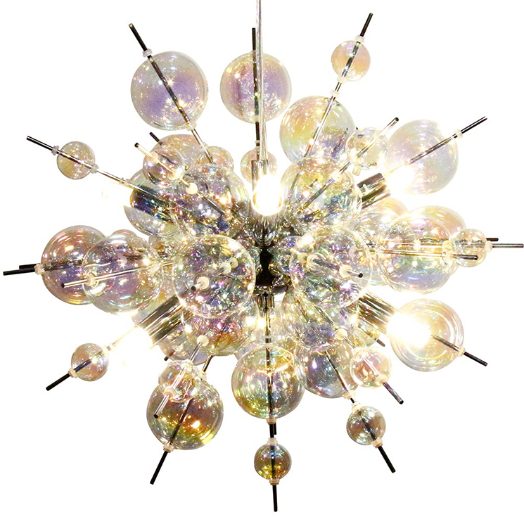 ペンダントライト 6灯 ガラス バブルシャンデリア LED付属 おしゃれ