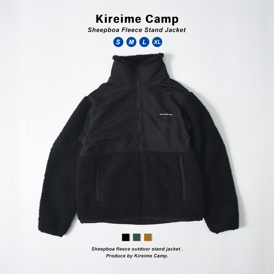 Kireime Camp ボアジャケット メンズ ボアブルゾン アウトドア