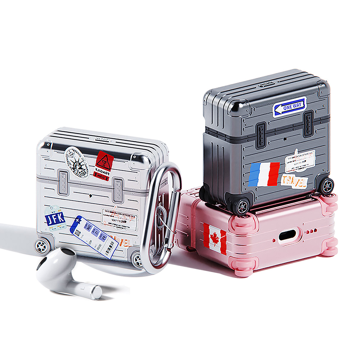 miak AirPods4 ケース 第4世代 キャリーケース [ 耐衝撃 ハードケース