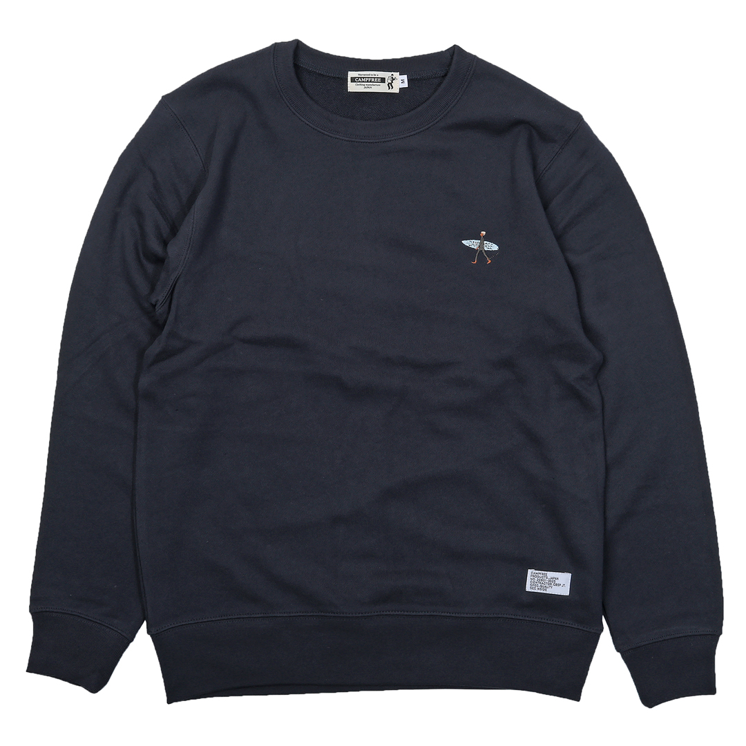 CAMPFREE トレーナー サーファー ウェットスーツ ワンポイント