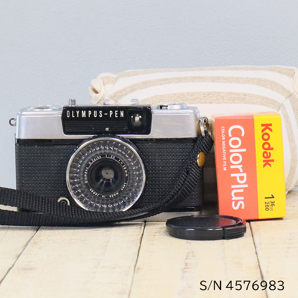 中古】【保証付 】 オリンパス OLYMPUS PEN EE-3 S/N 4576983（ケース