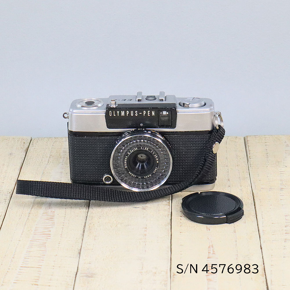 中古】【保証付 】 オリンパス OLYMPUS PEN EE-3 S/N 4576983（ケース