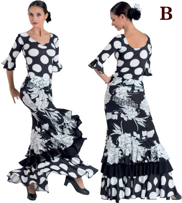 完売 スペイン製 /フラメンコ衣装 マーメイド スカート M-Lサイズ 黒