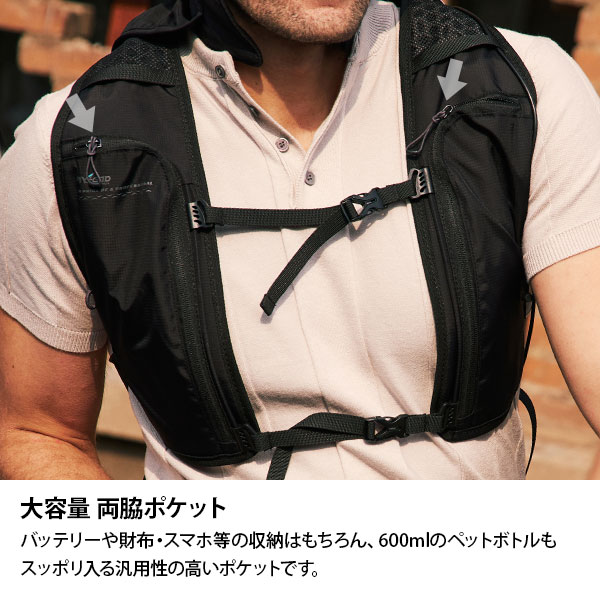 Y'sGOD アイスマンベスト PRO-X2 スチールグレー ICMPX2-GYV-SET