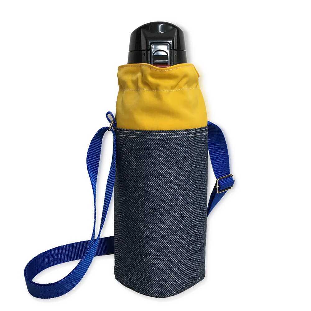 水筒カバー Denim ja Nylon Mサイズ デニムじゃナイロン 撥水