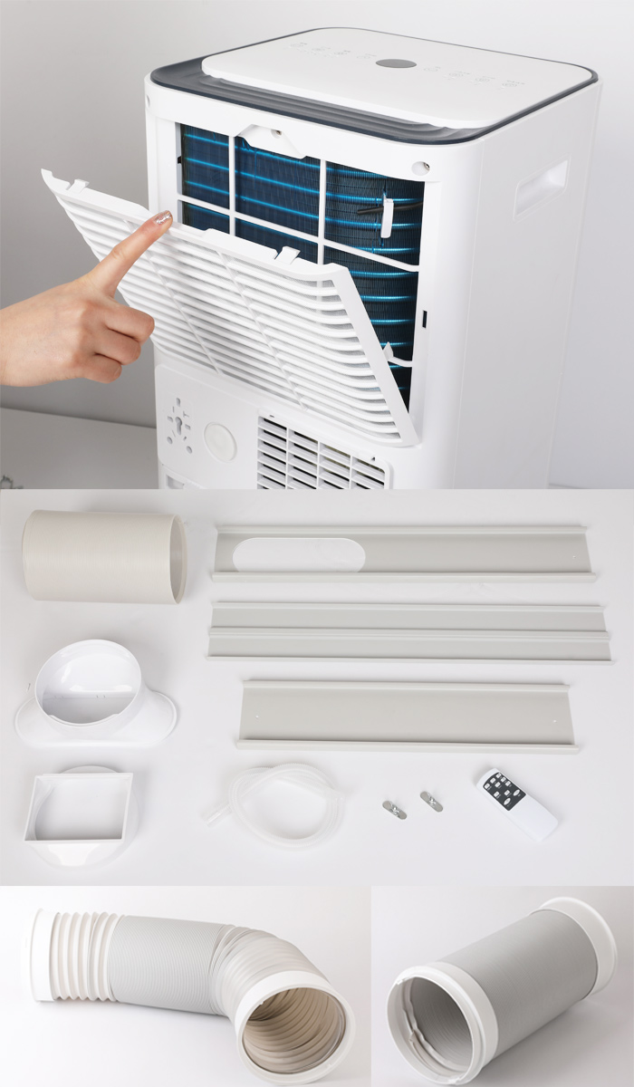 窓パネル付き パワフル冷風 除湿 家庭用 スポットクーラー 7畳 移動式