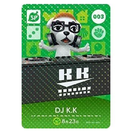 任天堂（Nintendo） あつまれ どうぶつの森 amiiboカード 第1弾 003 DJ