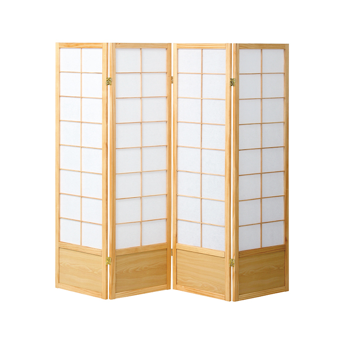 衝立 和風 ついたて パーテーション 4連 障子風 高さ150cm スクリーン