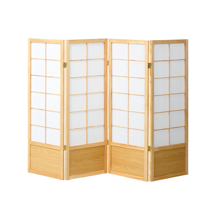 衝立 和風 ついたて 4連 障子風 高さ120cm スクリーン : あなたの