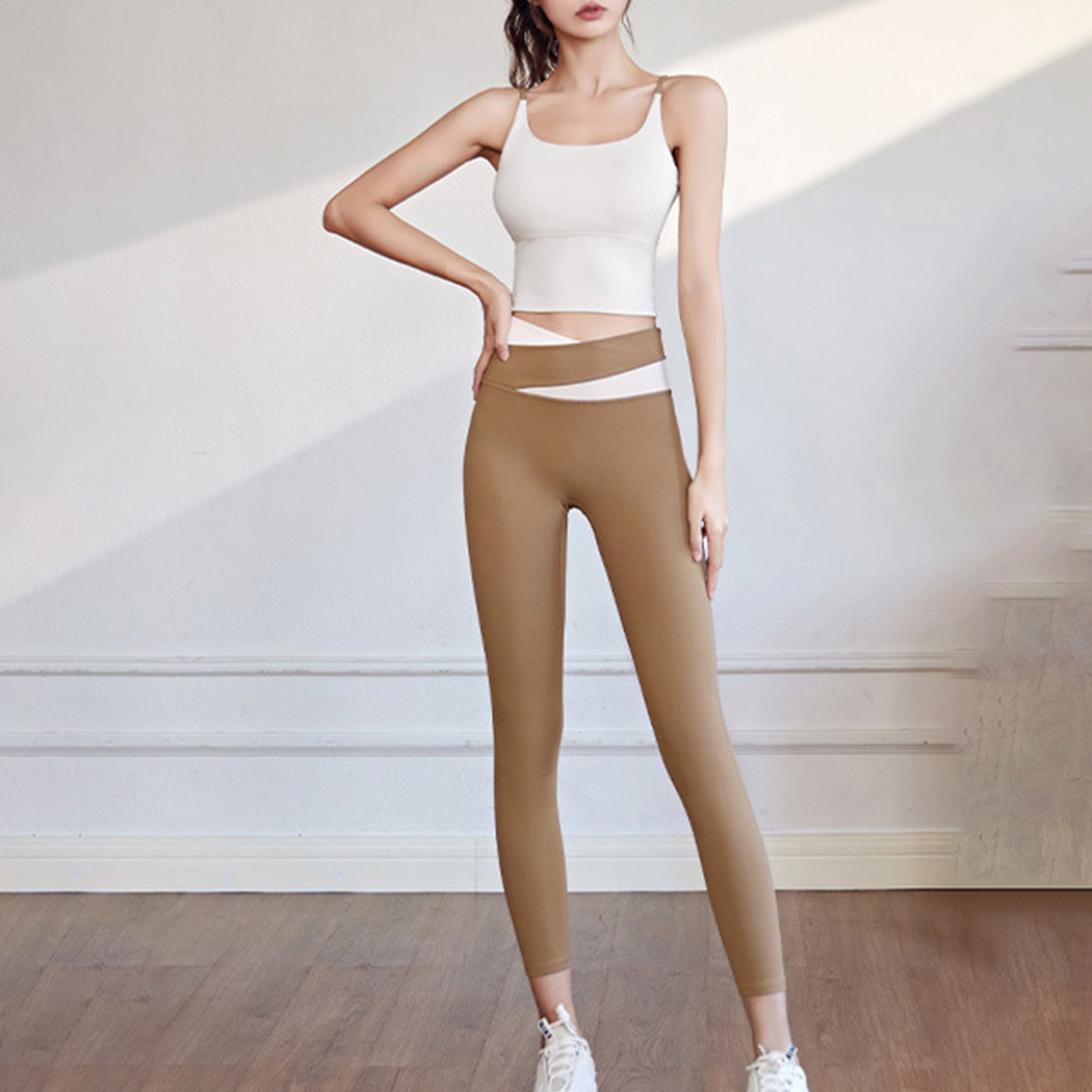HYS SHOP ヨガウェア 上下セット レディース ブラトップ レギンス 2点