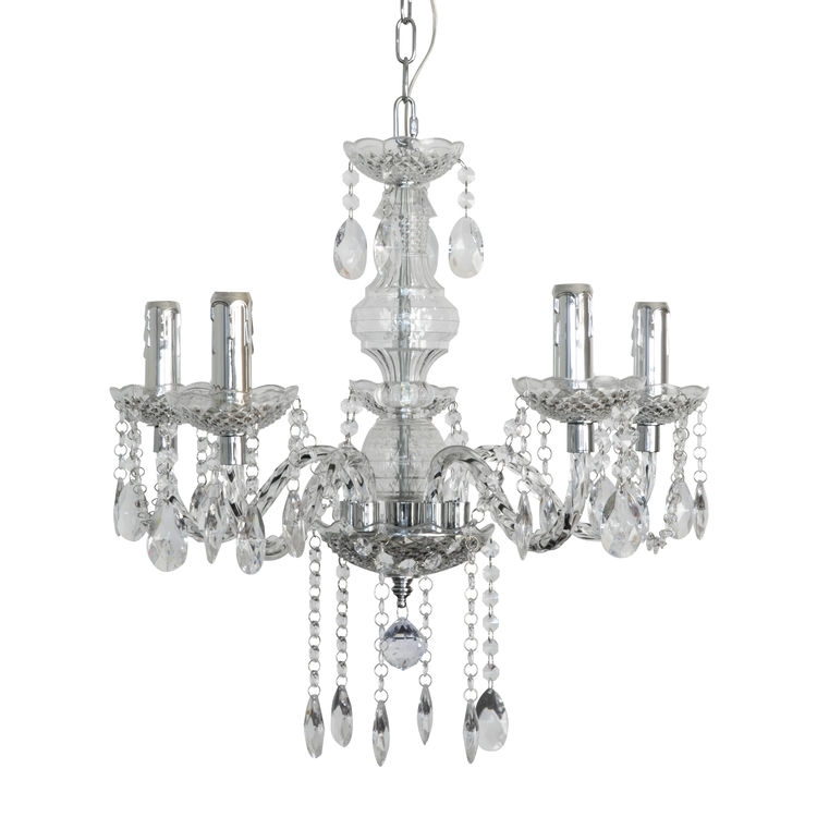 シャンデリア 5灯 照明器具 おしゃれ 姫系 アンティーク レトロ