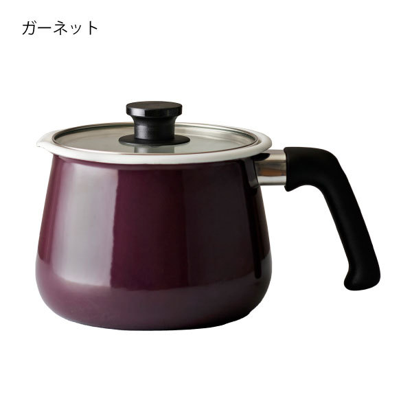 和平フレイズ ホーロー鍋 16cm レトロ 片手鍋 揚げ物 おしゃれ 深型