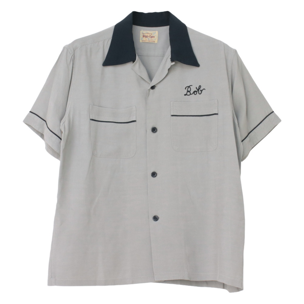 STYLE EYES（スタイルアイズ） レーヨンボウリングシャツ PIPING