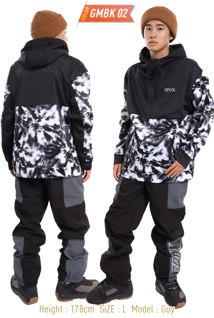 スノーボードウェア 上下セット SPOX スポックス ボンディング 防水