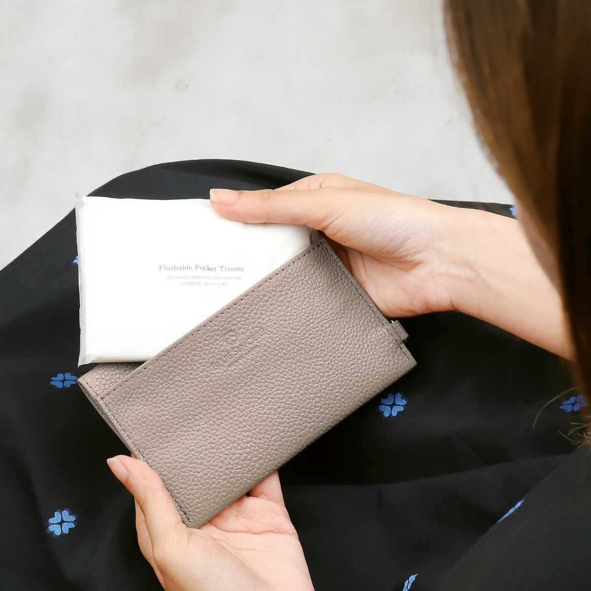BLUE SINCERE（ブルーシンシア） ポケットティッシュケース 本革 2つ