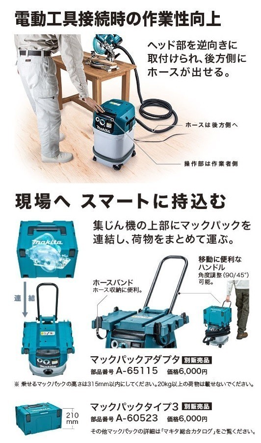 マキタ（makita） 【正規店】 乾湿両用 集じん機 VC0820 集じん容量 8L