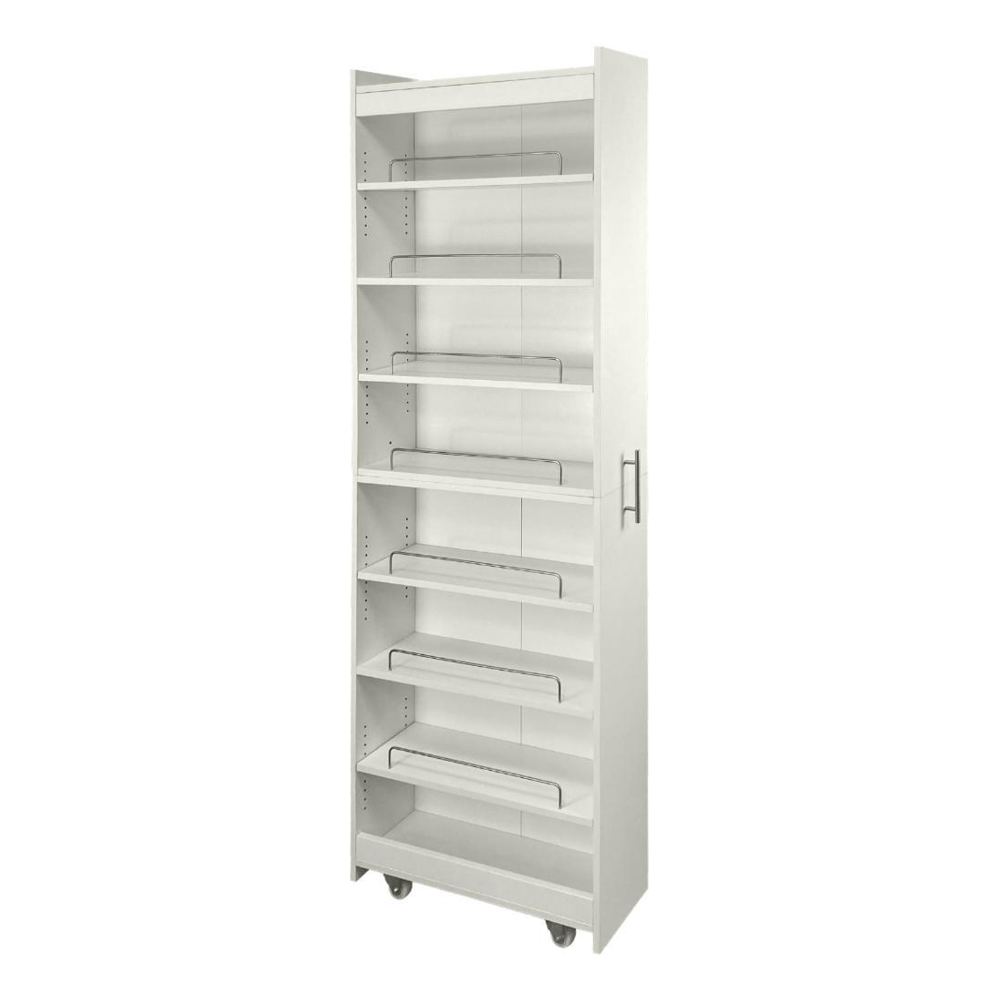 8tail キッチンワゴン 隙間収納 (幅20 奥行60,ホワイト,ブラック