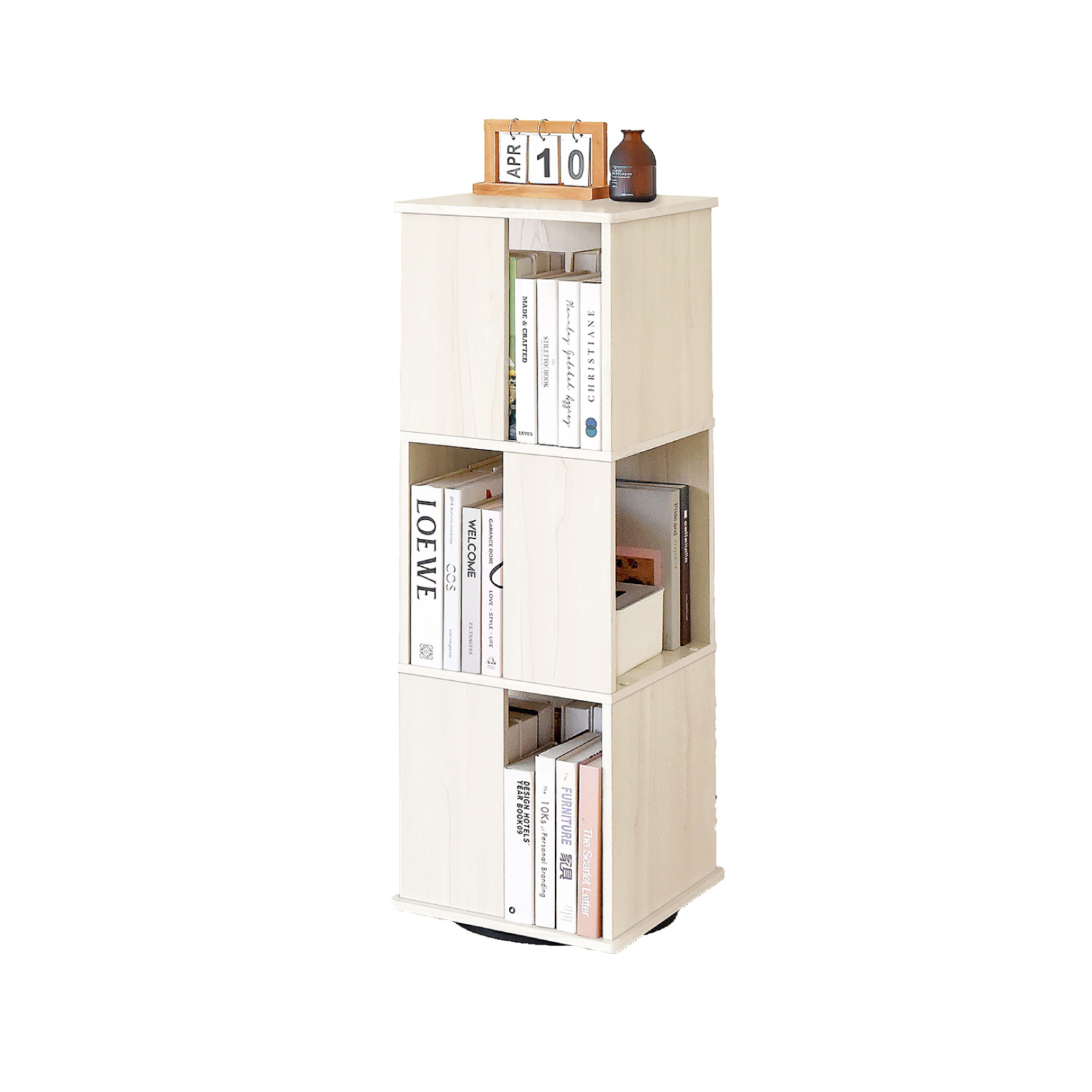 東谷 本棚 回転 収納棚 おしゃれ 棚 ディスプレイラック 収納 ほんだな