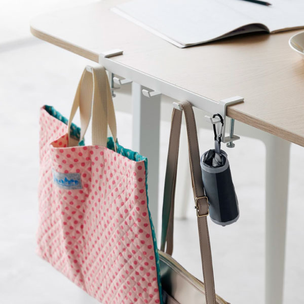 tower デスク収納 おしゃれ 北欧 テーブルフック 挟む バッグフック