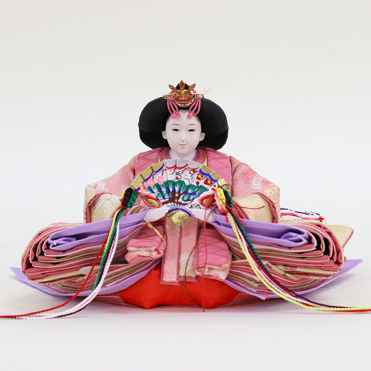 雛人形 三段飾り 久月作 平安三賢女 歌人付 雛の詩 衣裳着 京十番親王