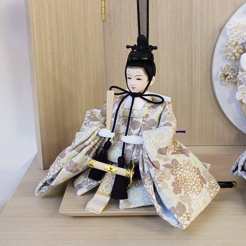 宝童作 雛人形 ケース飾り おしゃれ コンパクト 宝童監修 胡桃