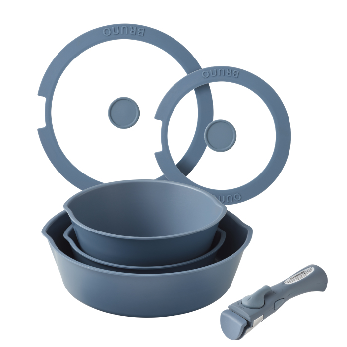 ブルーノ フライパン 6点セット 取手が取れる 鍋 深鍋 26cm 20cm 注ぎ