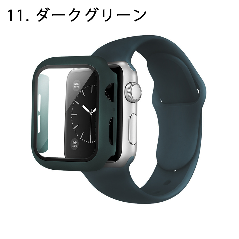 Apple Watch アップルウォッチ バンド 一体型 シリコン ベルト
