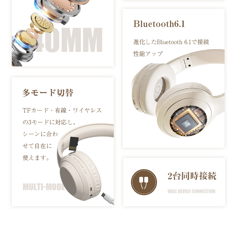 ヤマダモール | ワイヤレスイヤホン Bluetooth6.1 超低遅延 wireless