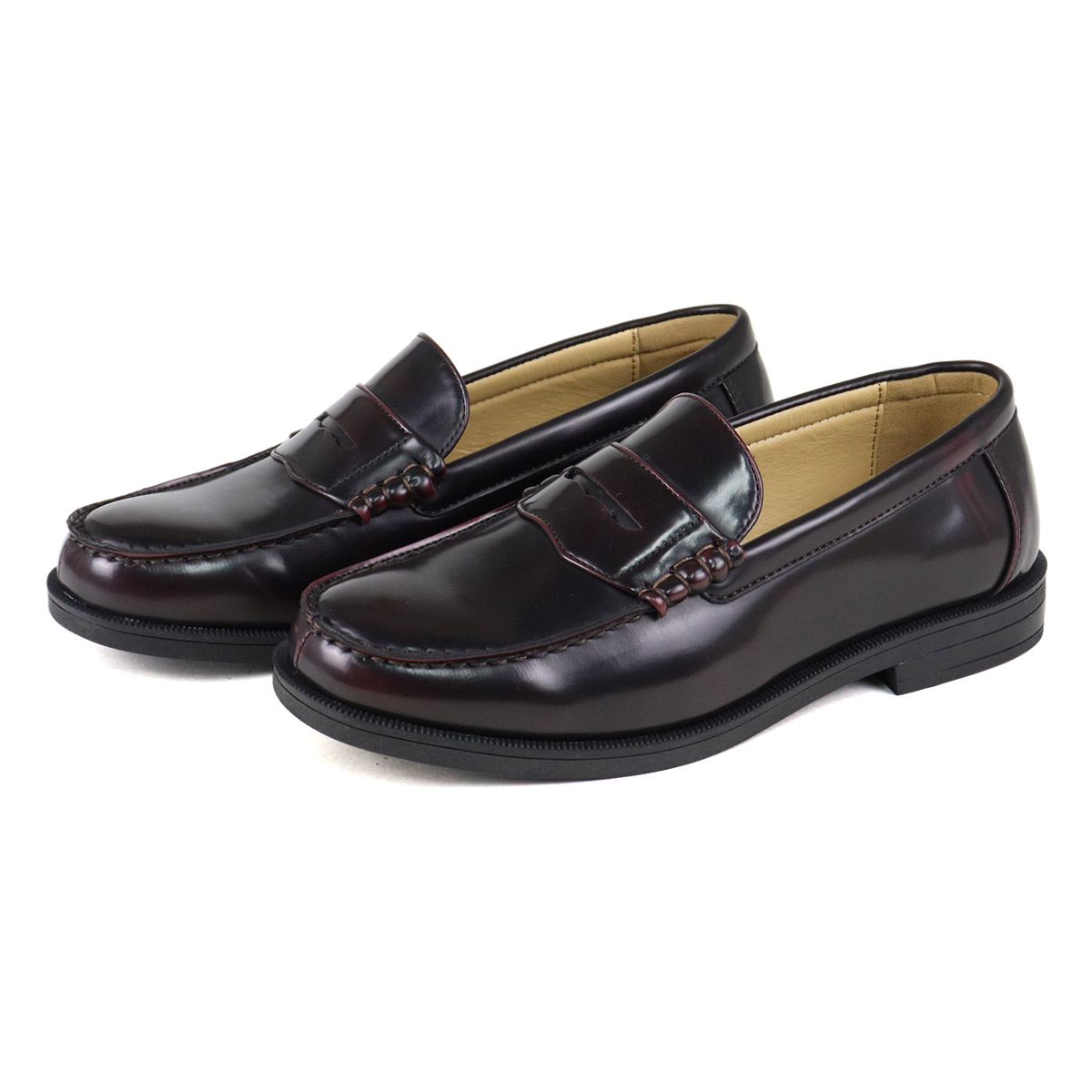 AAA+（サンエープラス） ローファー 学生 女子 幅広 スクール 22.5