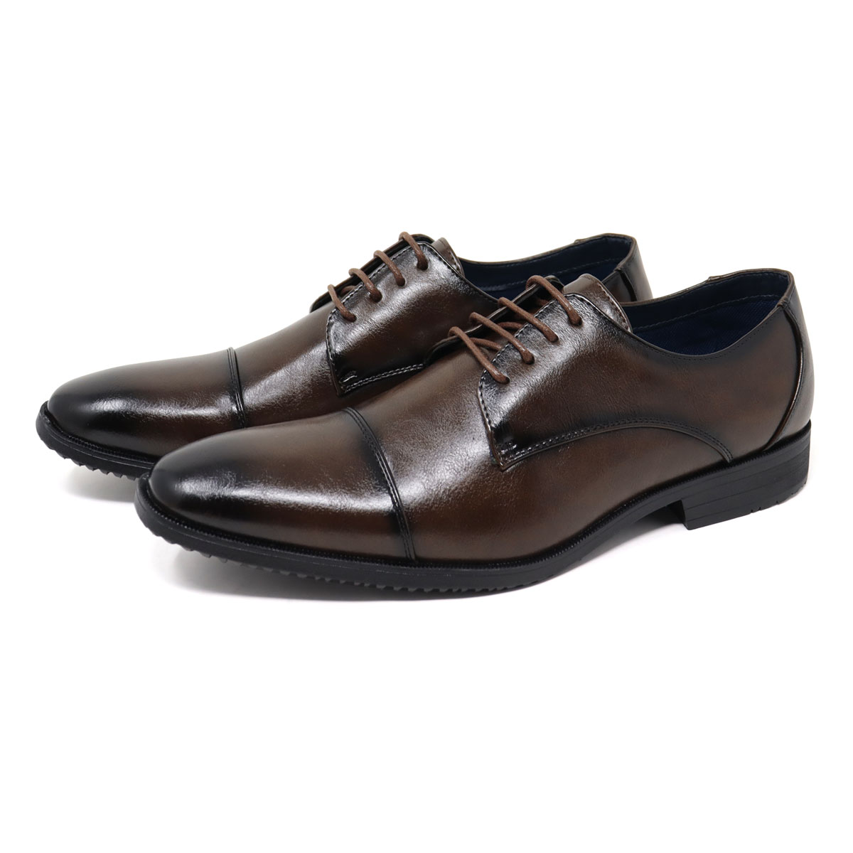 AAA+（サンエープラス） ビジネスシューズ 軽量 メンズ 革靴 黒