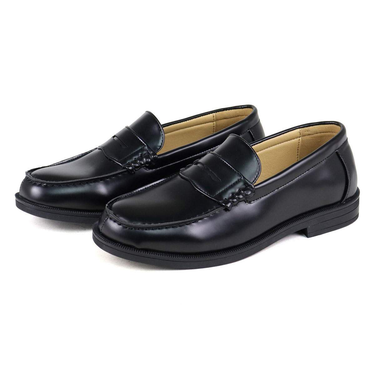 AAA+（サンエープラス） ローファー 学生 女子 幅広 スクール 22.5