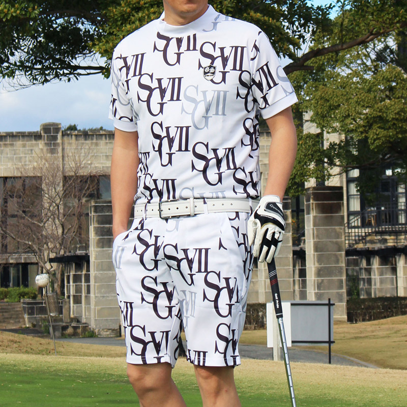 ゴルフウェア セットアップ 上下 メンズ モックネックシャツ GIORNO