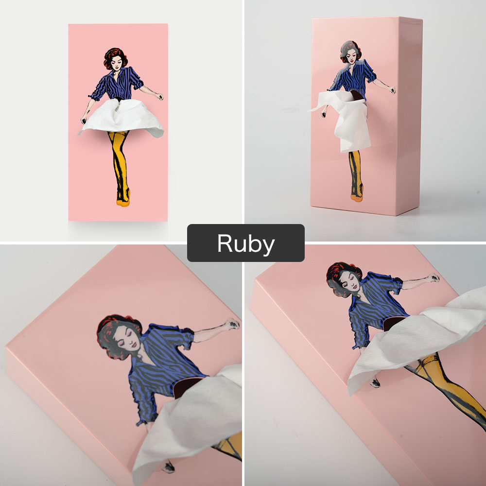 ティッシュケース SPEXTRUM スペクトラム Tissue UP Girl 個性的