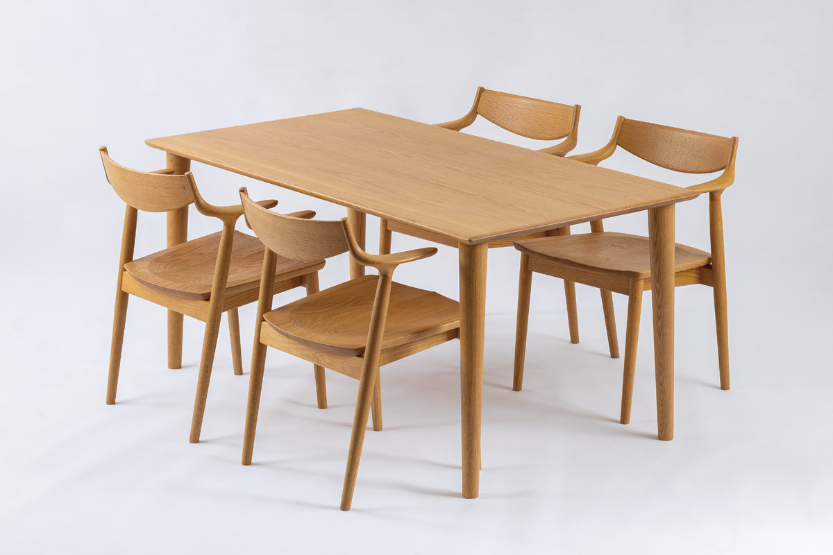 浜本工芸 ダイニングテーブル DT-7000 No.7000 HAMAMOTO 天板無垢 国産