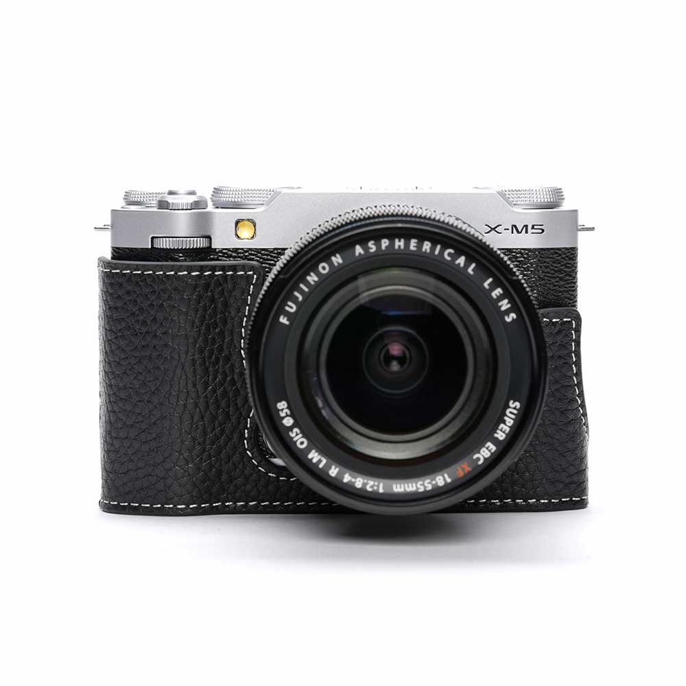 富士フイルム Xシステム FUJIFILM X-M5 専用 レザー ケース Black