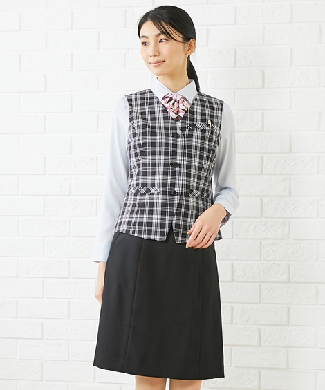 ニッセン（nissen） 事務服 制服 ベストスーツ 上下セット レディース
