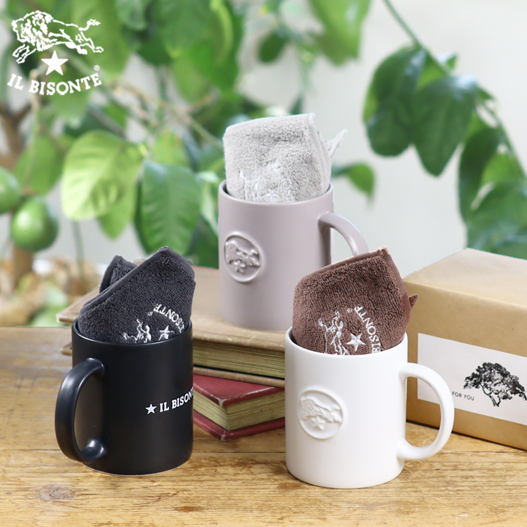 IL BISONTE（イルビゾンテ） ギフトセット ロゴマグカップ×ハンド