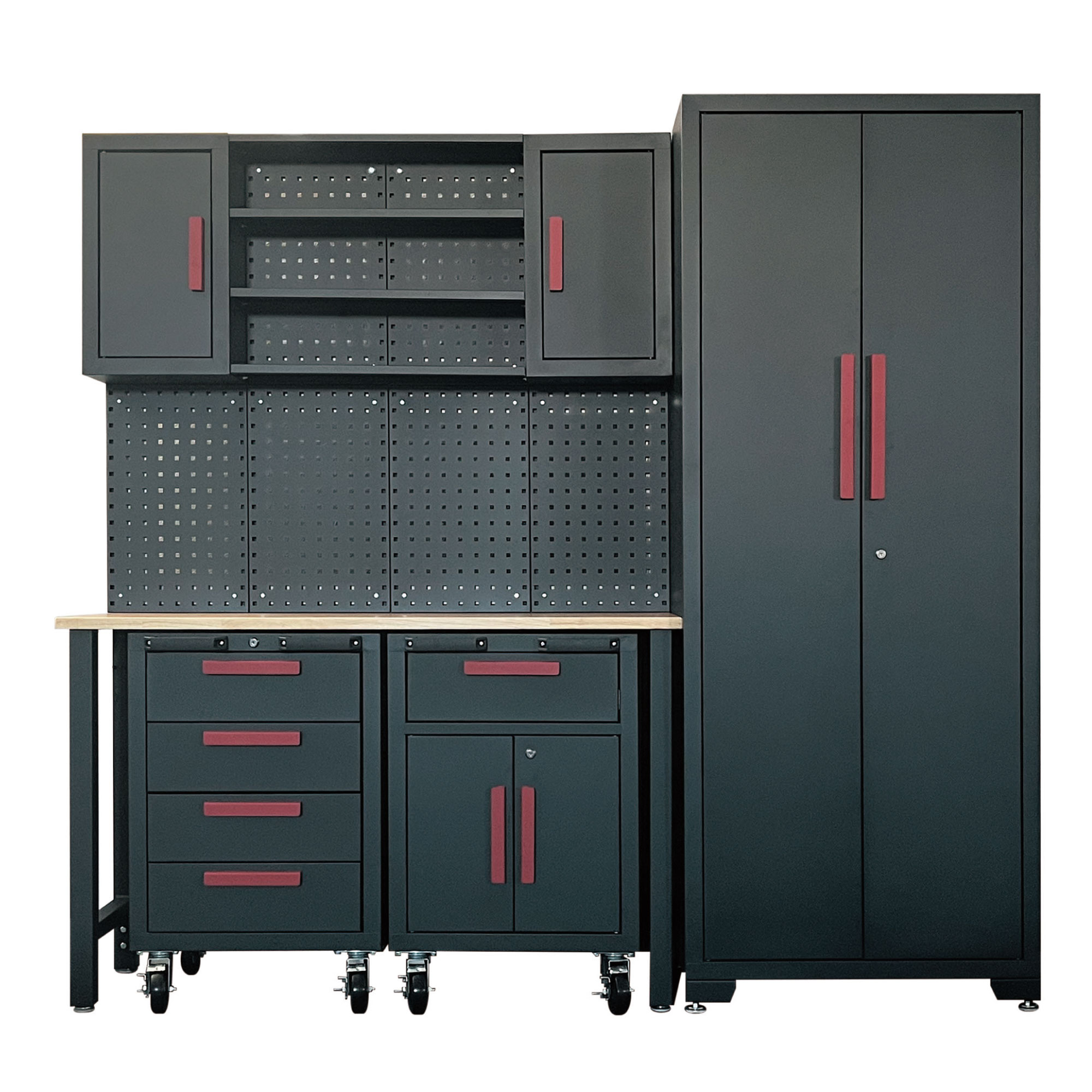 REX ガレージキャビネット ブラック KN206101 収納 整備 工具 組立式