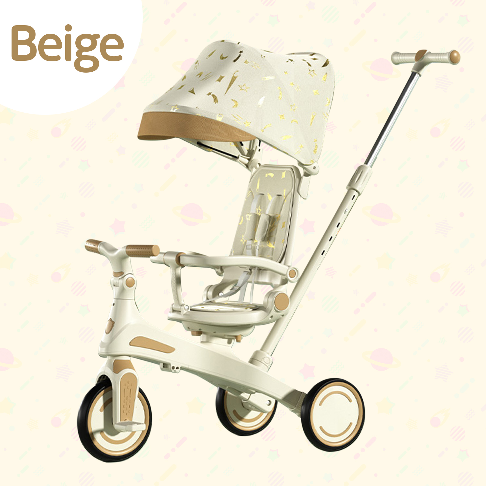 DIYELL 三輪車 2歳 手押し棒付き 1歳 3歳 4歳 5歳 子供用三輪車 7in1